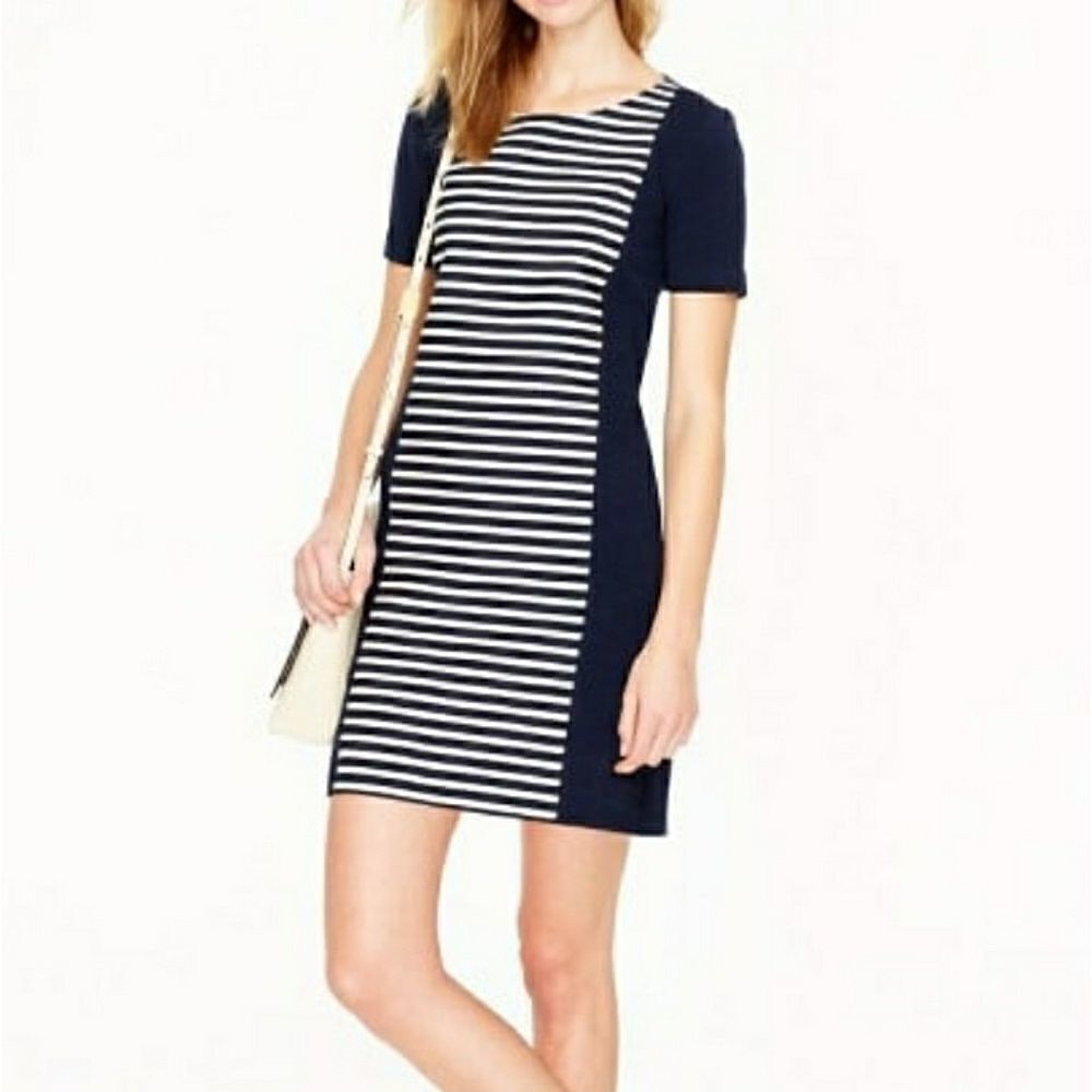 J.Crew striped shift dress size 2